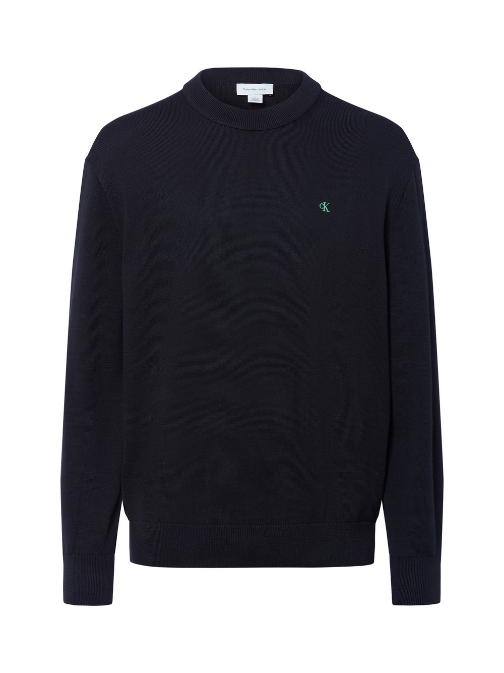 Calvin Klein Jeans Feinstrick-Pullover Herren Baumwolle schwarz, S