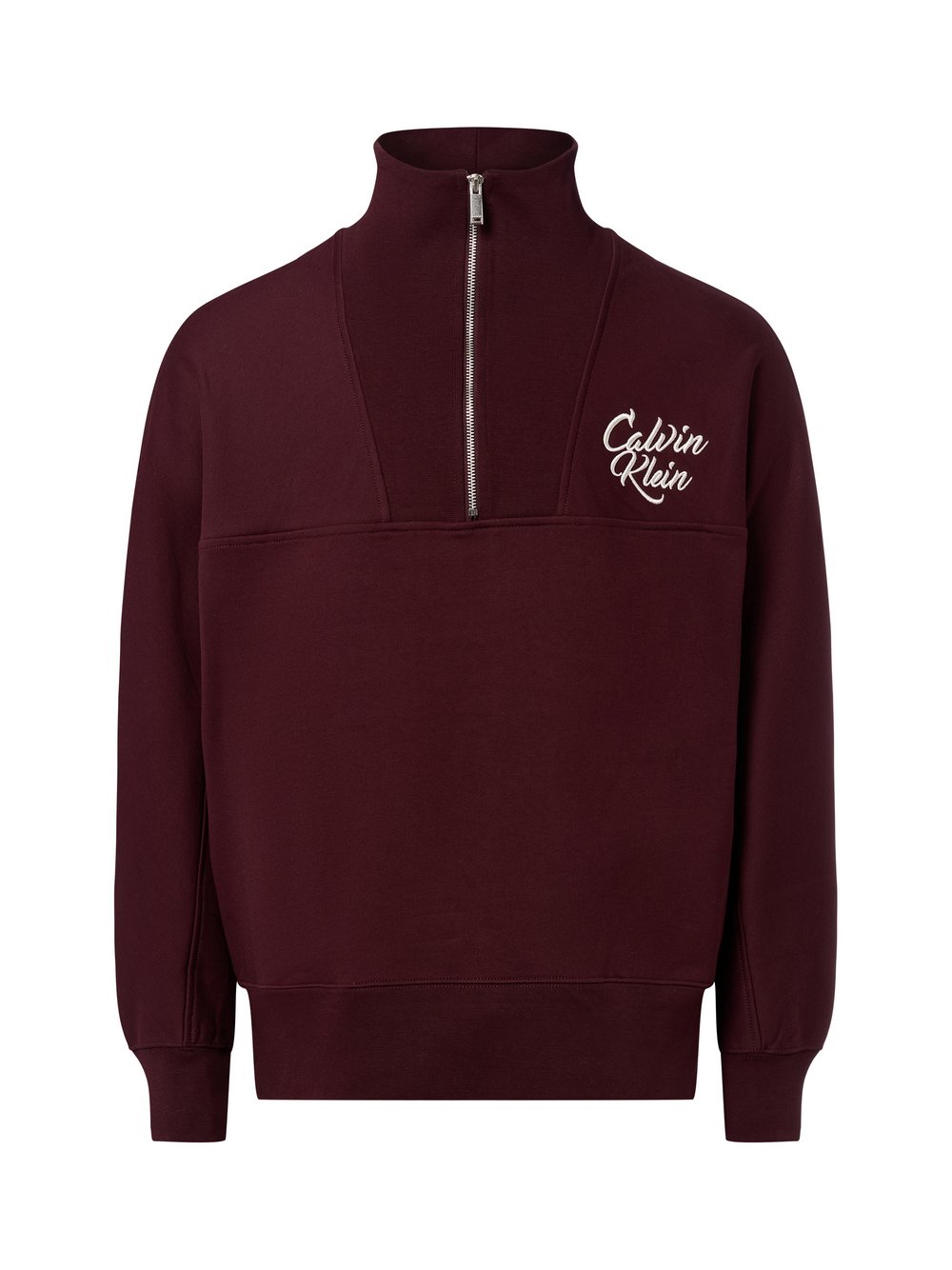 Calvin Klein Jeans Troyer Herren Baumwolle rot, XL