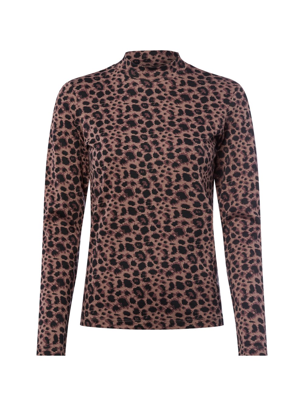 Marie Lund Langarmshirt Damen Baumwolle braun gemustert, XL