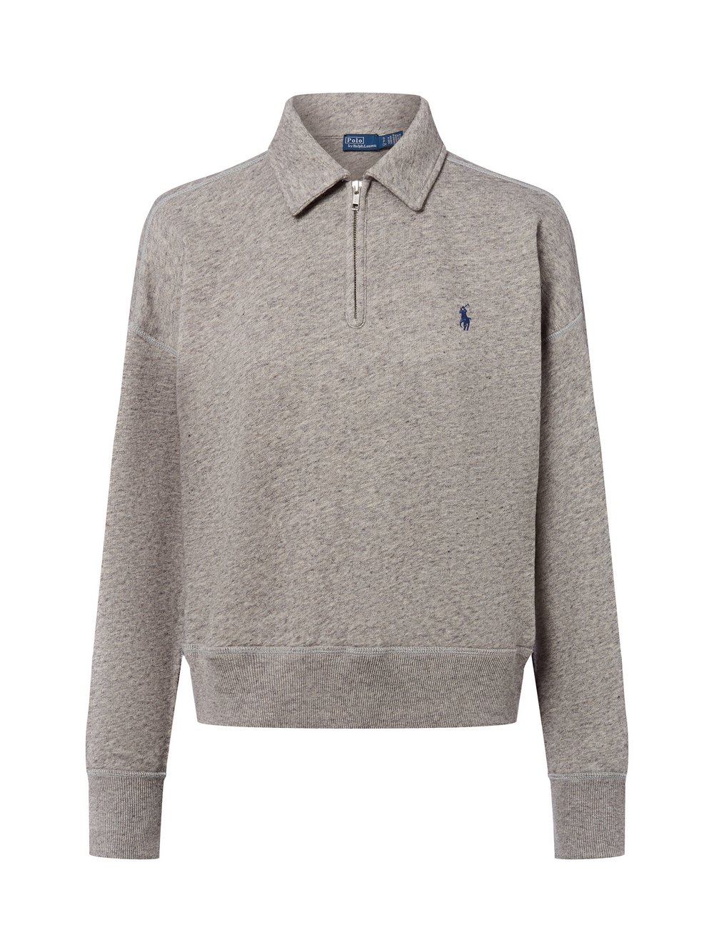Polo Ralph Lauren Sweatshirt Damen Baumwolle grau meliert, L