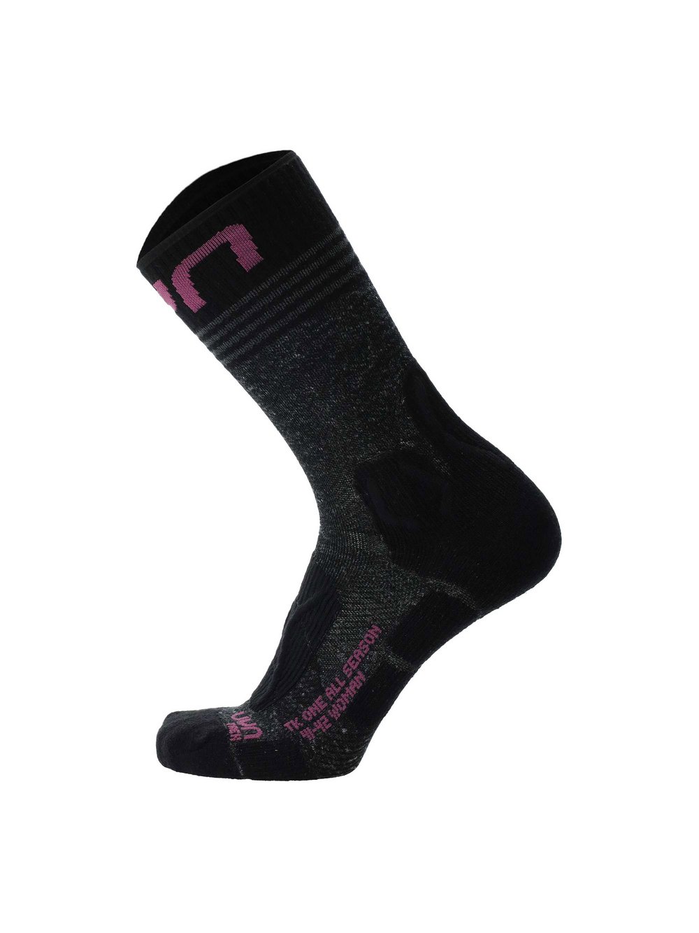 UYN Socken 1er Pack Damen Polyamid schwarz bedruckt, 37-38