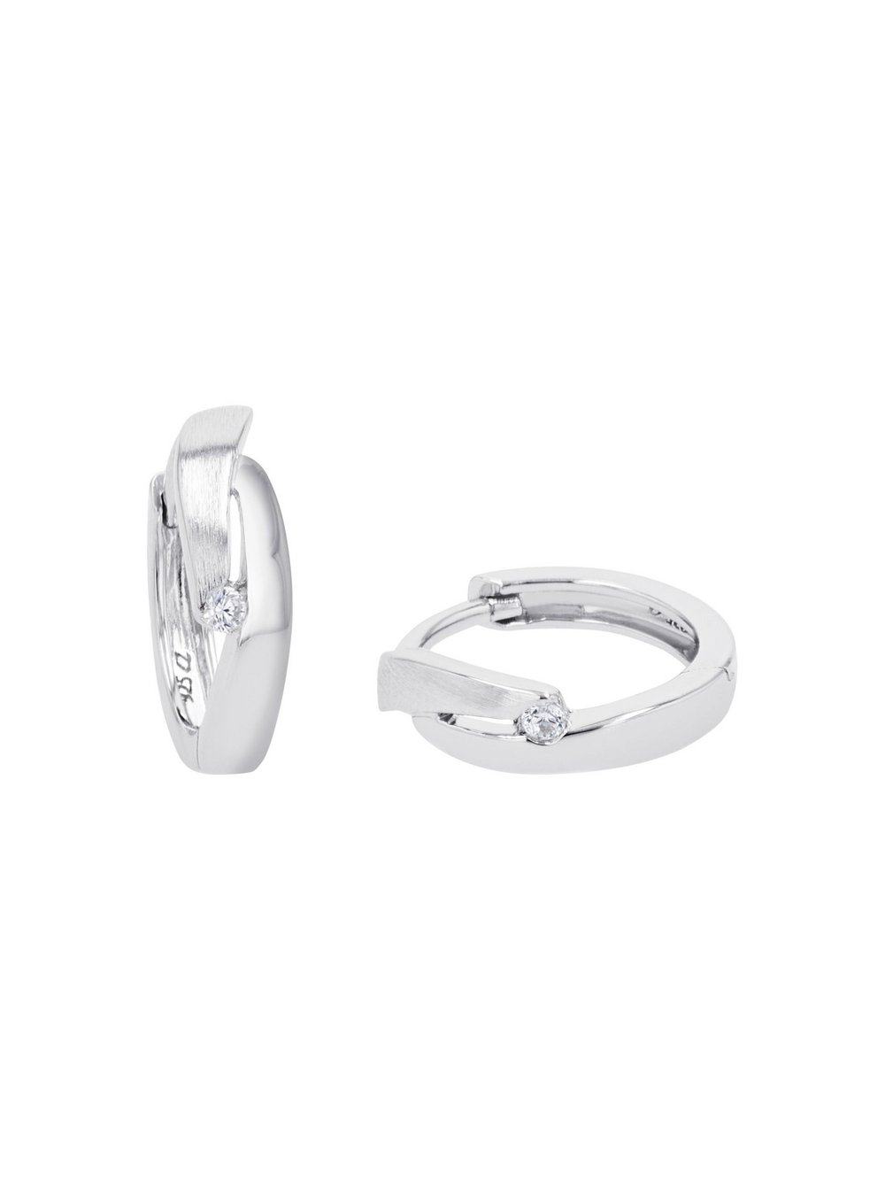 amor Creolen Damen Sterlingsilber silber, ONE SIZE