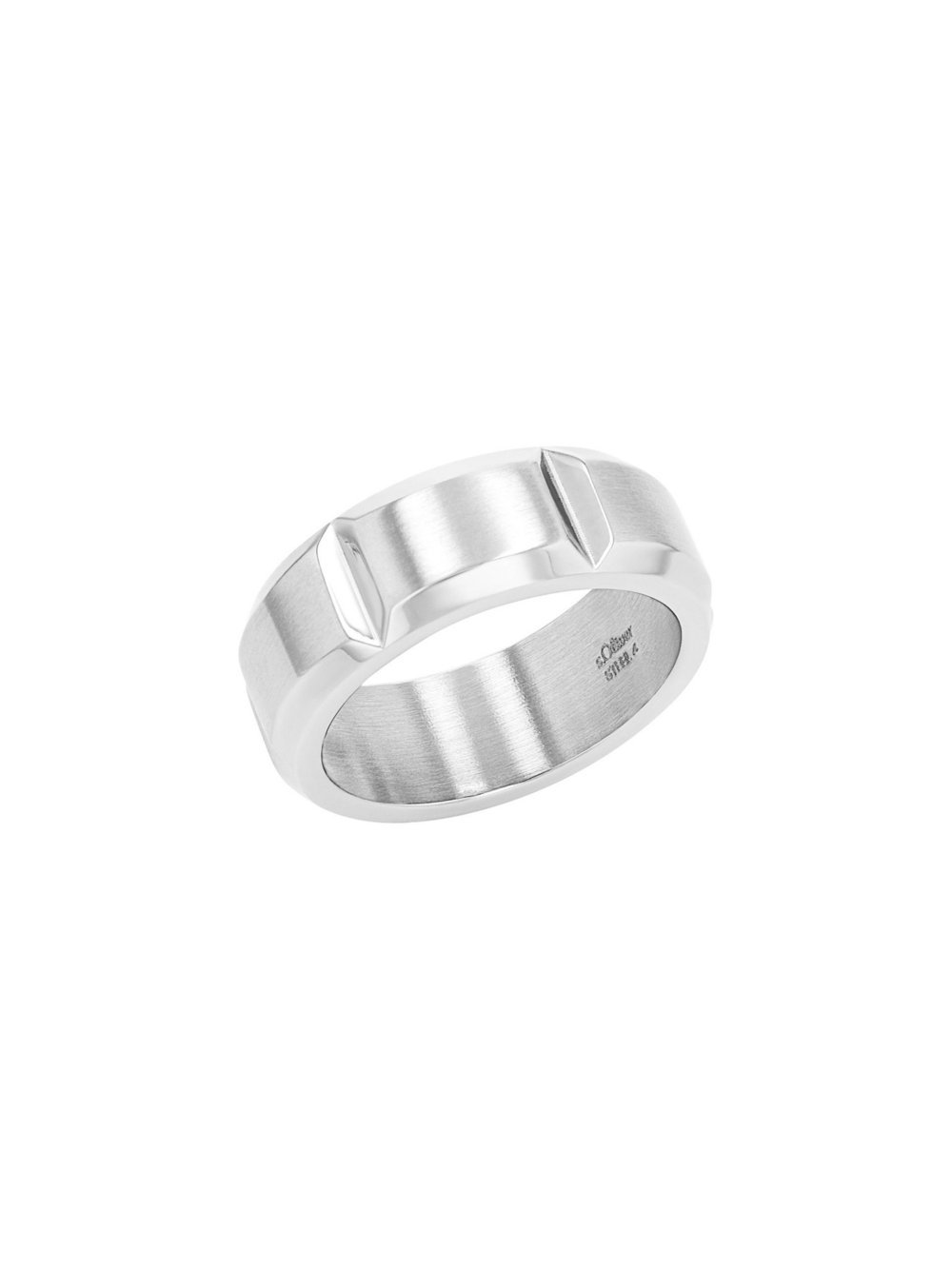 s.Oliver Ring Herren Edelstahl silber, 60