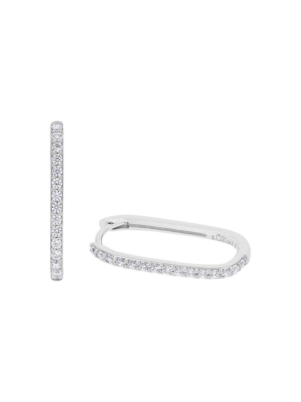 s.Oliver Creolen Damen Sterlingsilber silber, ONE SIZE