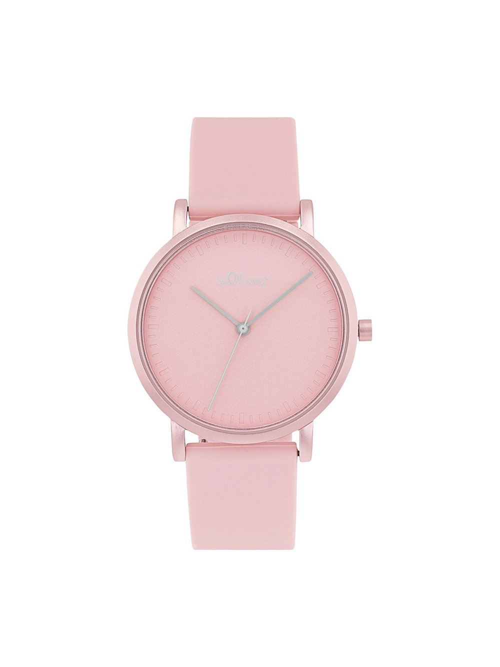 s.Oliver Quarzuhr Damen Metall rosa, 19