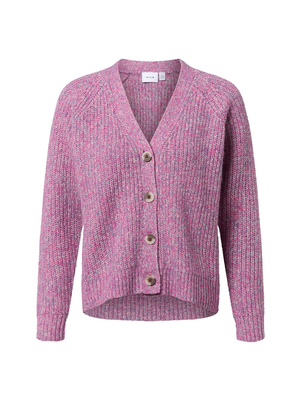 Vila Strickjacke VISposa Damen pink meliert, M