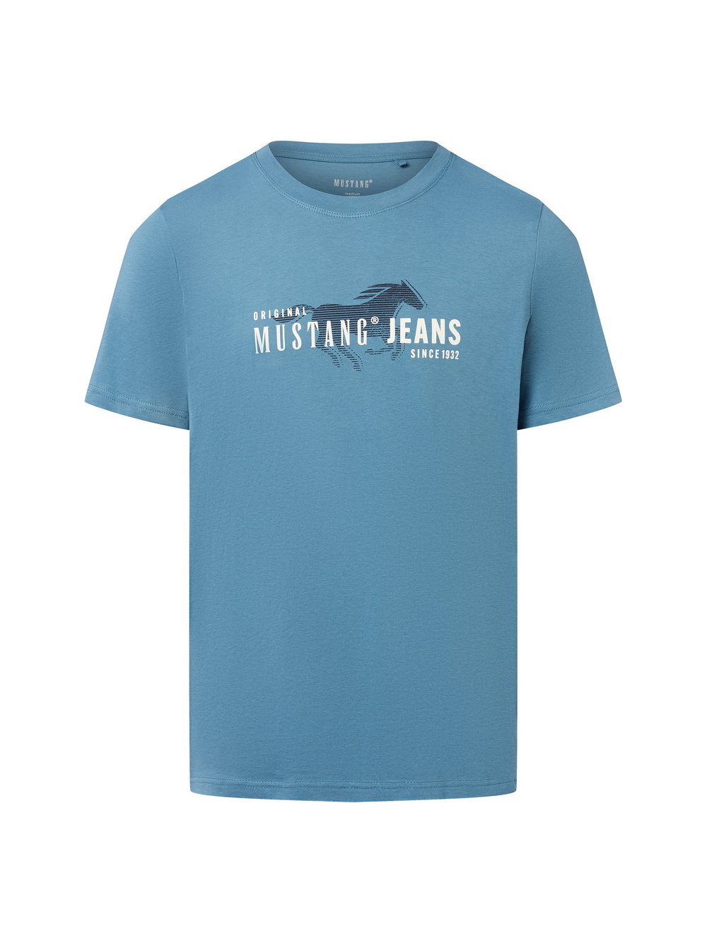 Mustang T-Shirt Herren Baumwolle mehrfarbig bedruckt, L