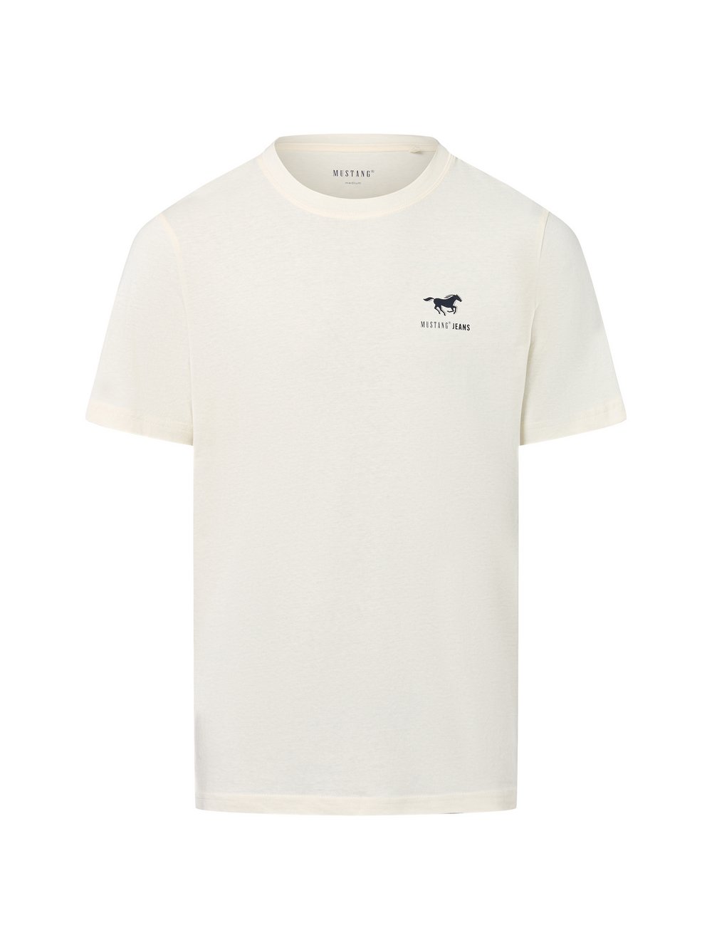 Mustang T-Shirt Herren Baumwolle weiß, S