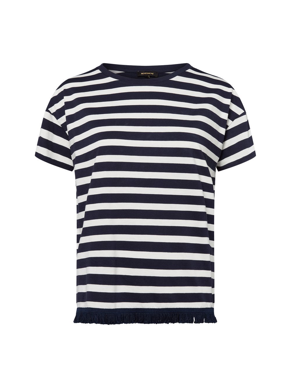 More & More T-Shirt Damen Baumwolle mehrfarbig gestreift, 36
