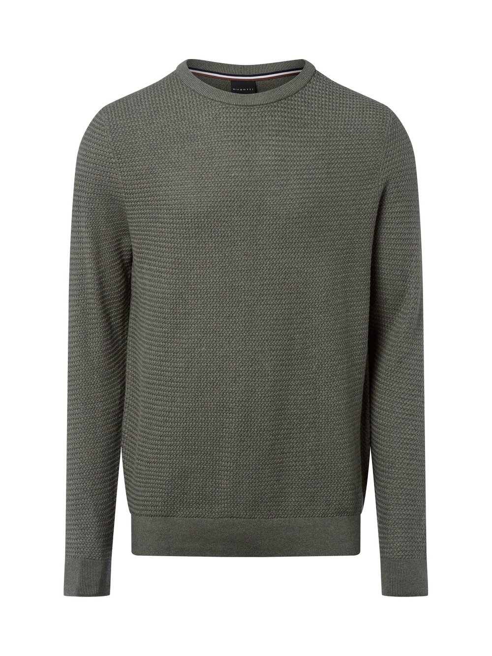 Bugatti Strickpullover mit Cashmere-Anteil Herren Baumwolle grün, XXL