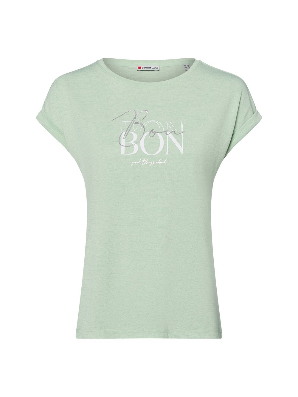 Street One T-Shirt Damen grün meliert, 44