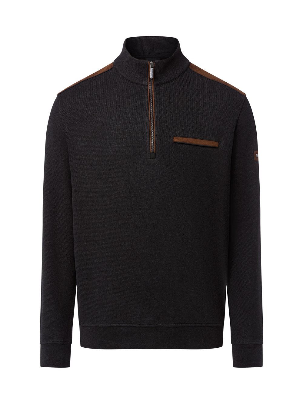 Bugatti Sweatshirt Herren Baumwolle grau, XL