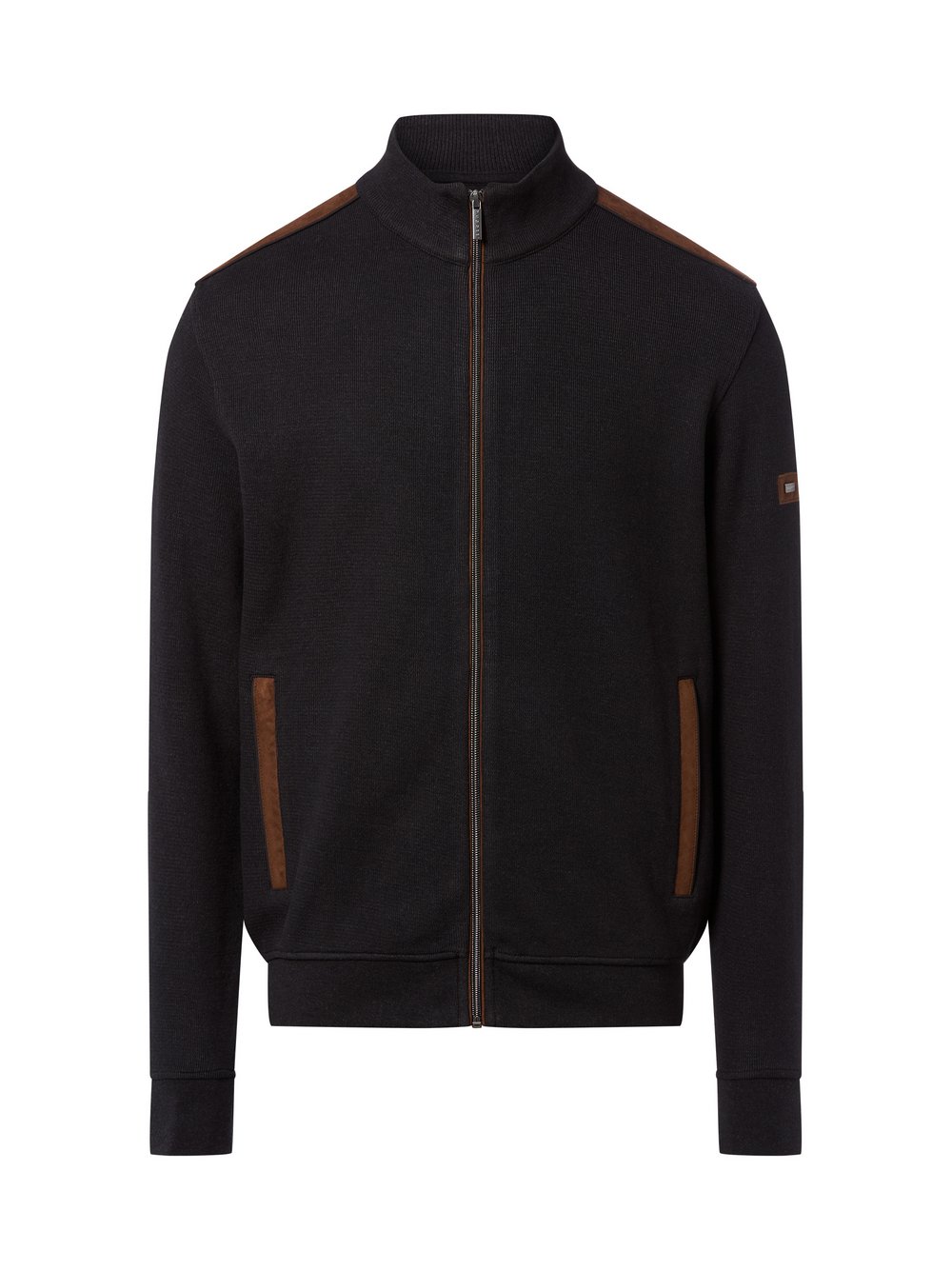 Bugatti Sweatjacke Herren Baumwolle grau, XL