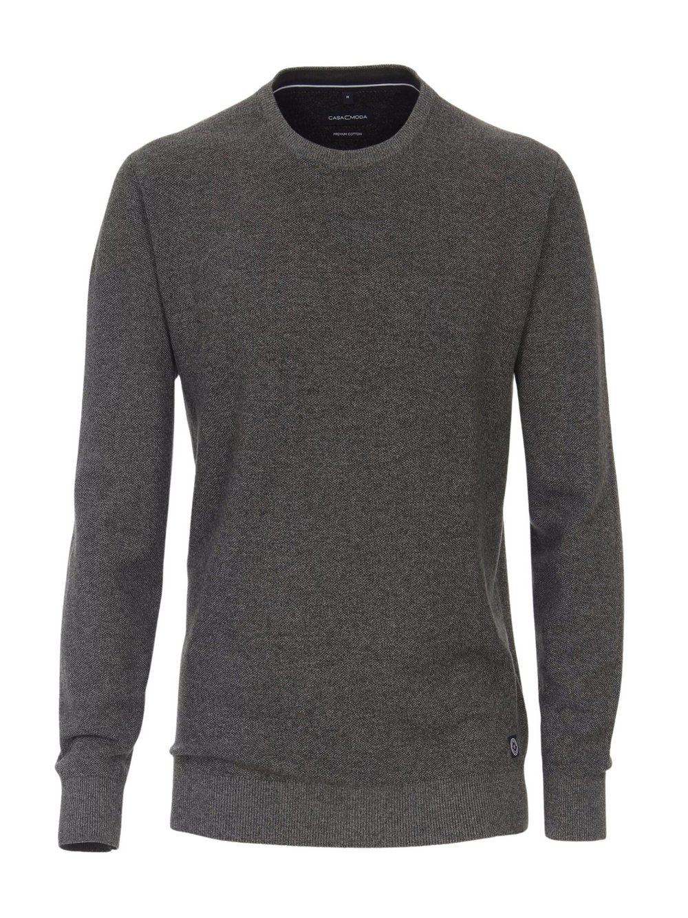 CASAMODA Pullover Herren Baumwolle grau, XXXL