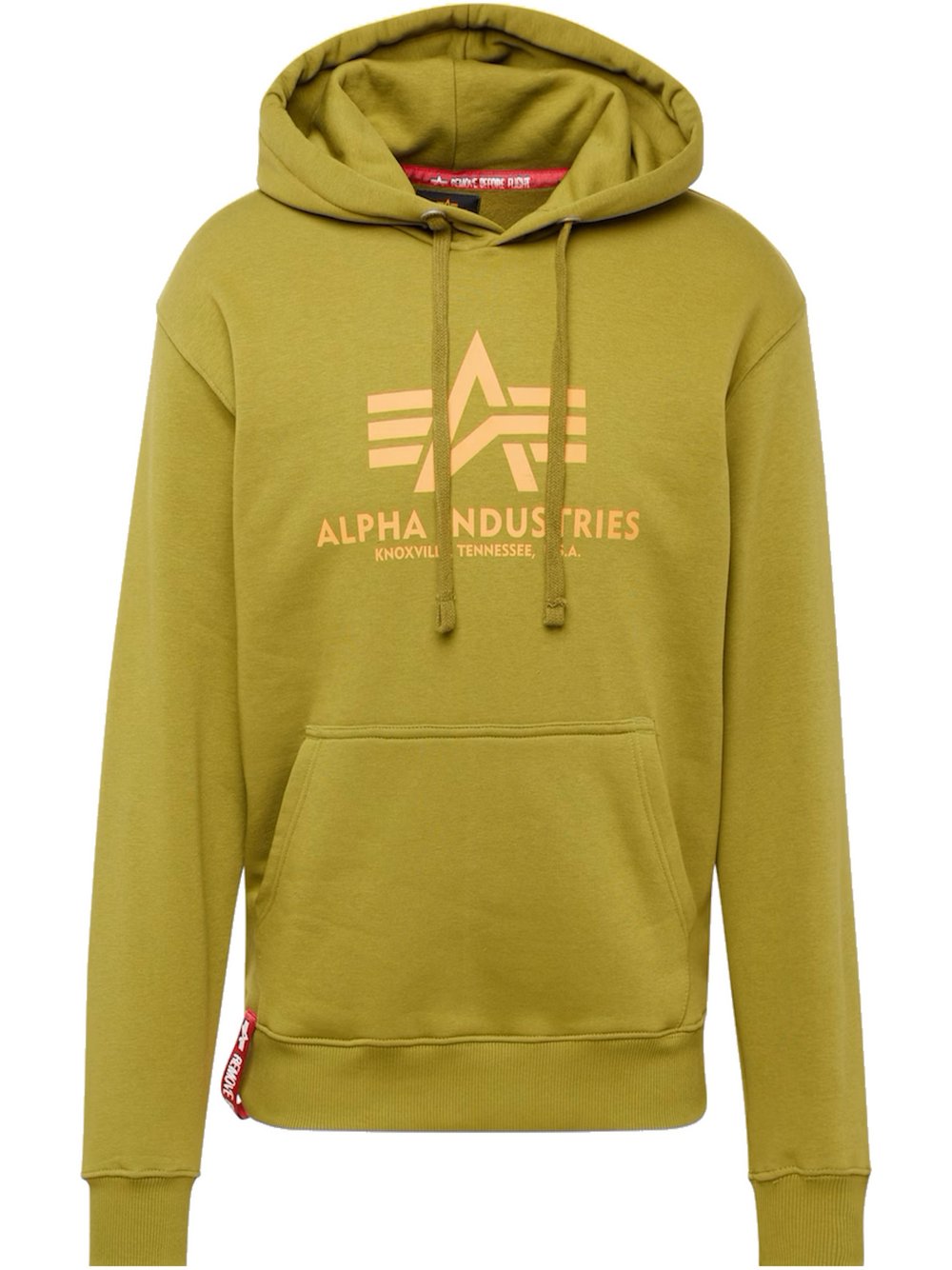 Alpha Industries Kapuzenpullover Herren Baumwolle grün bedruckt, L