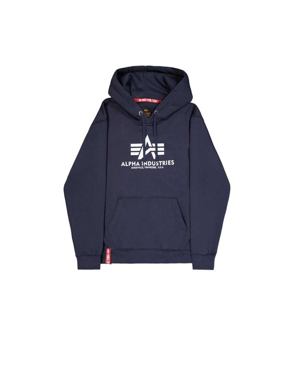 Alpha Industries Kapuzenpullover Herren Baumwolle blau bedruckt, XXL