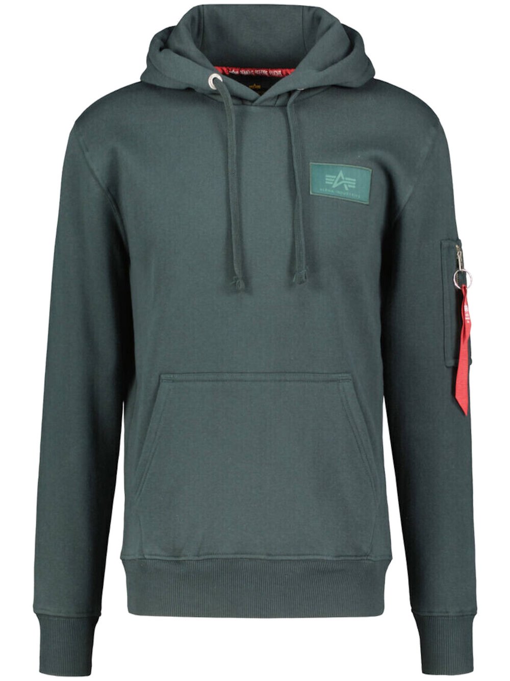 Alpha Industries Kapuzenpullover Herren Baumwolle blau bedruckt, XXL