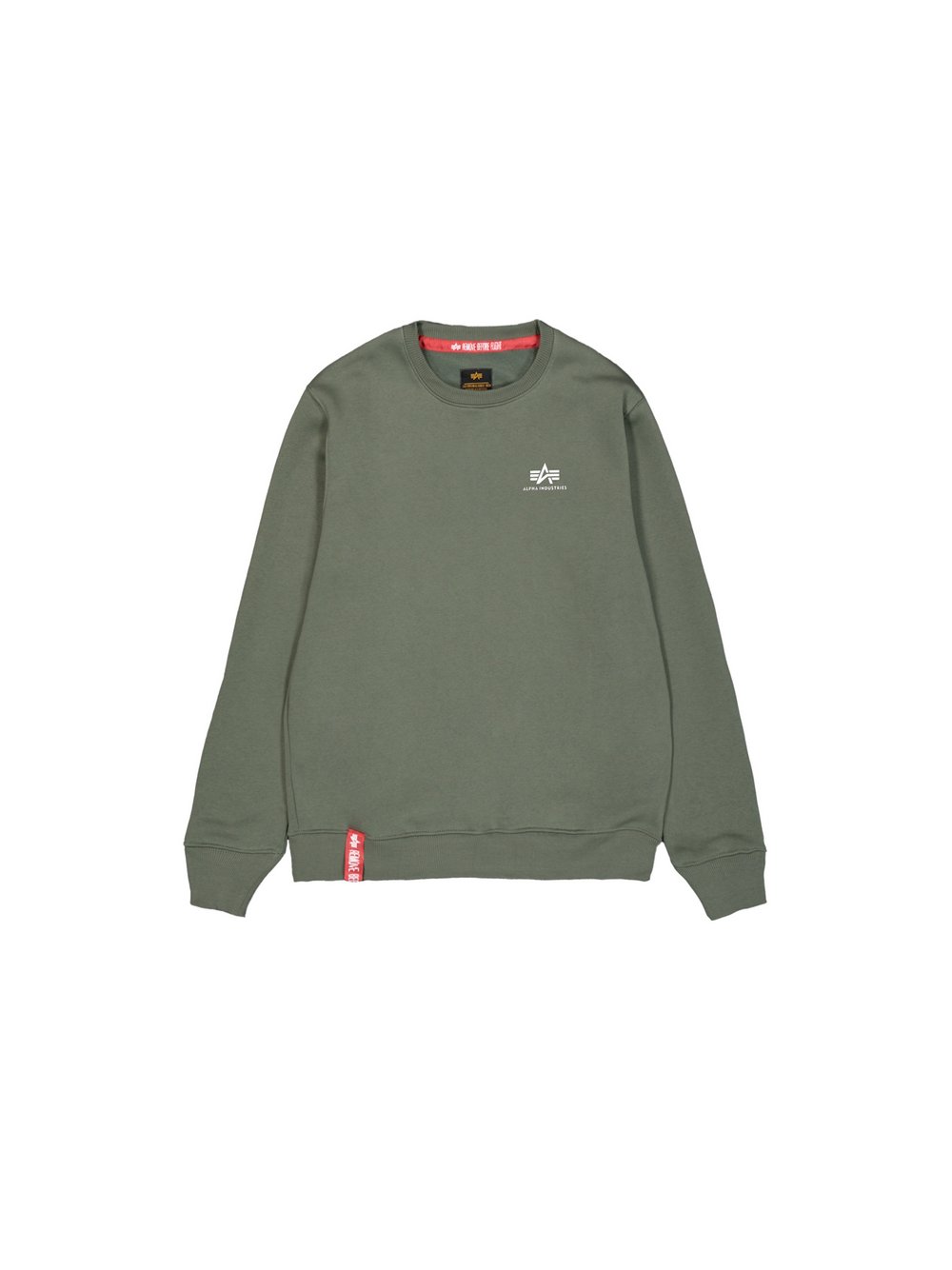 Alpha Industries Pullover Herren Baumwolle grün, XL