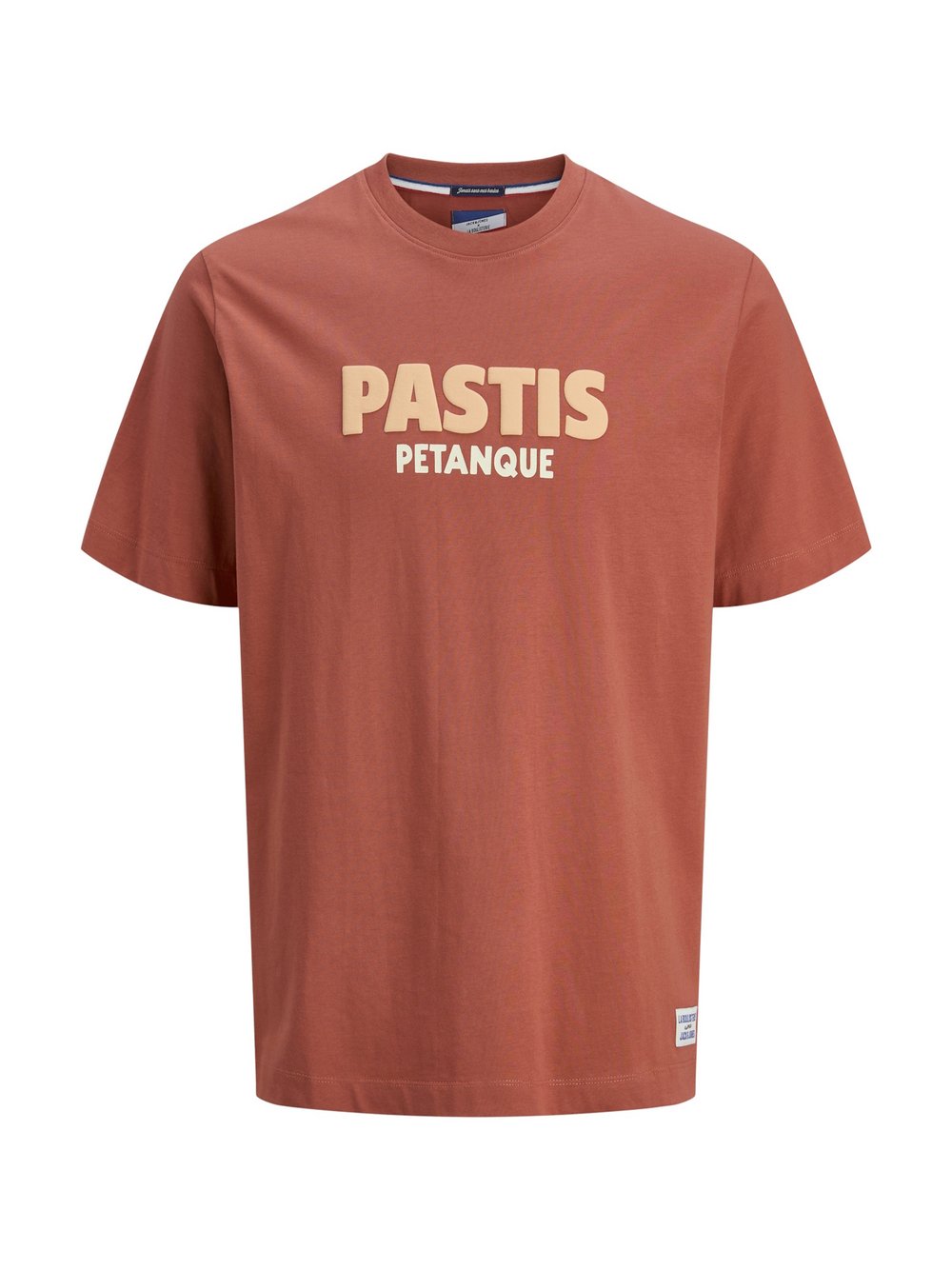 Jack & Jones T-Shirt Herren Baumwolle rot bedruckt, L