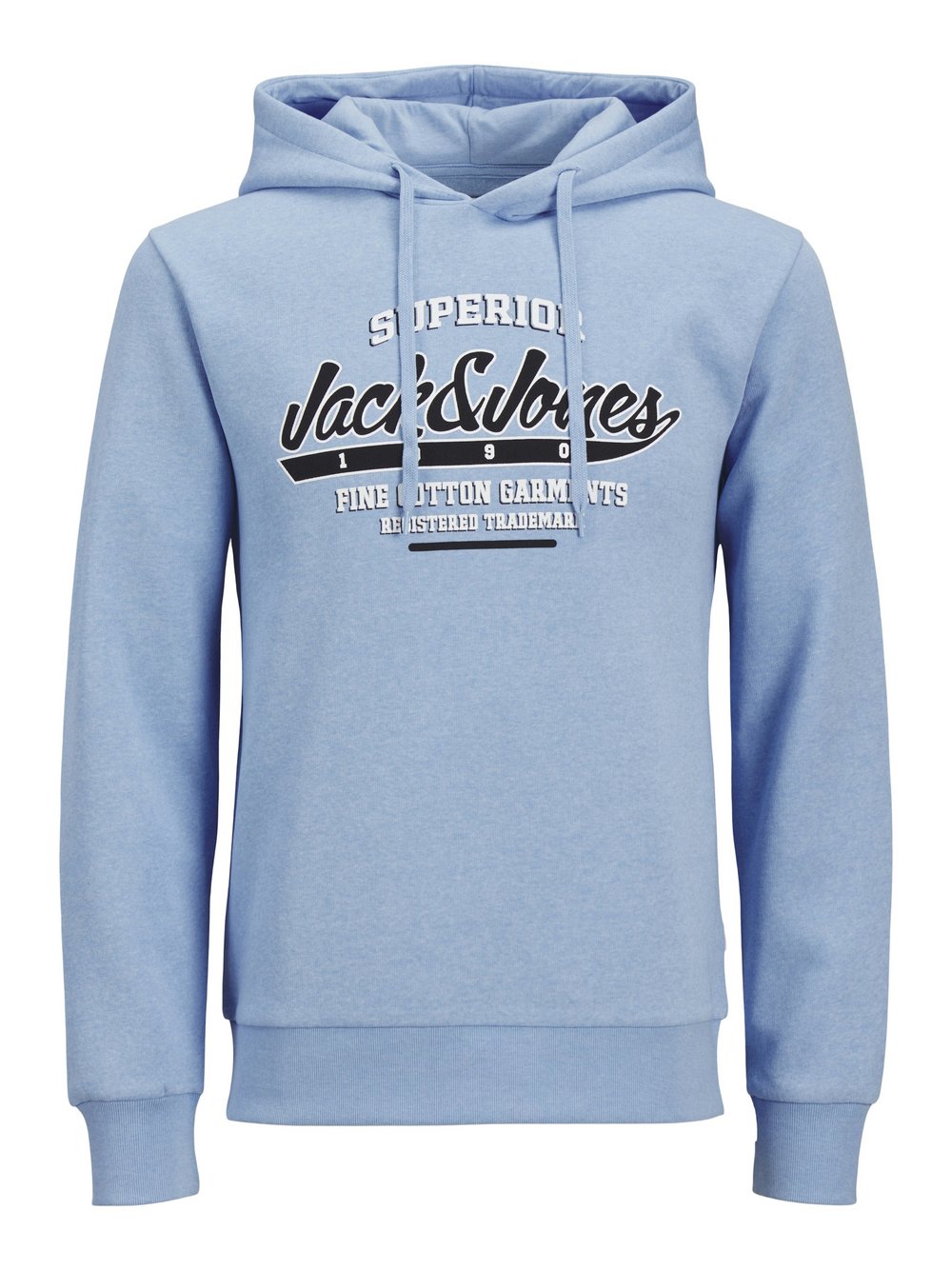 Jack & Jones Kapuzenpullover Herren Baumwolle blau bedruckt, L