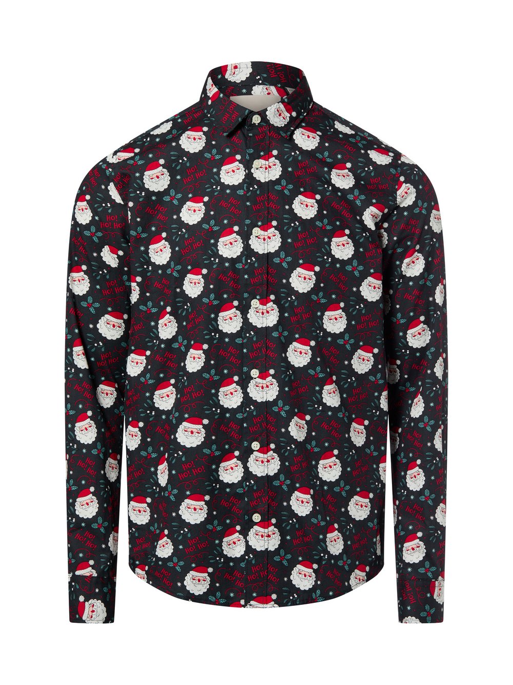 Only&Sons Weihnachtshemd Herren Slim Fit Baumwolle mehrfarbig gemustert, L