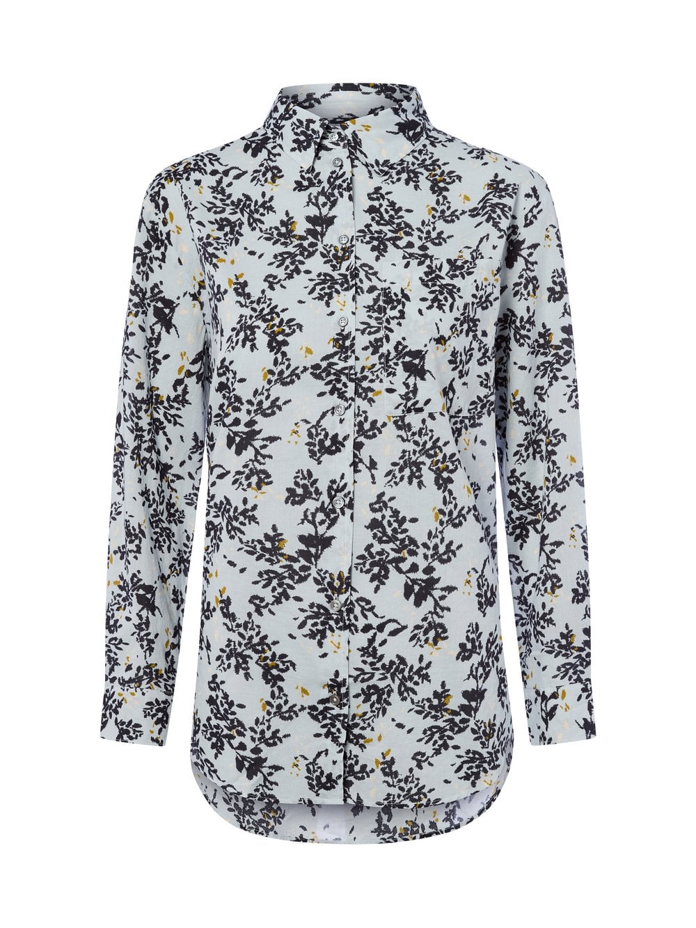 Marc O'Polo Hemdbluse Damen Baumwolle mehrfarbig gemustert, 42