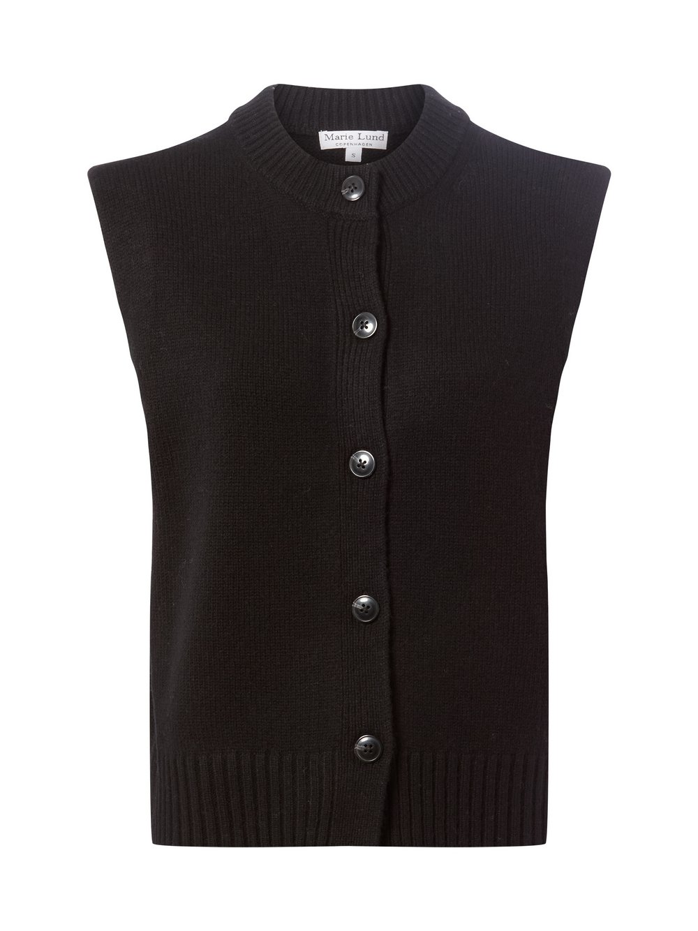 Marie Lund Strickweste aus Merinowolle Damen schwarz, M