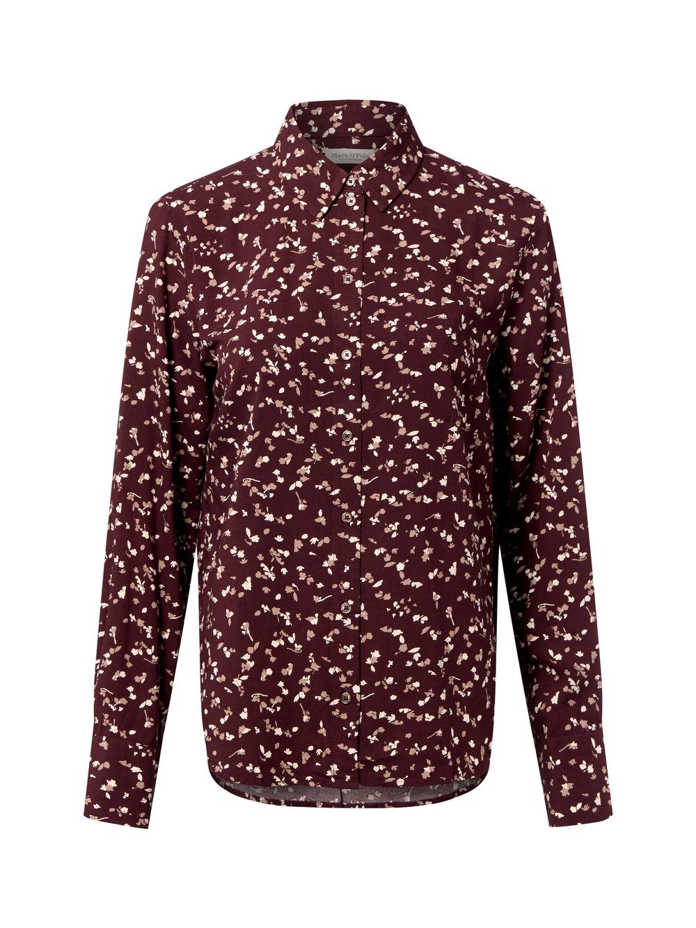 Marc O'Polo Hemdbluse Damen Viskose braun gemustert, 38