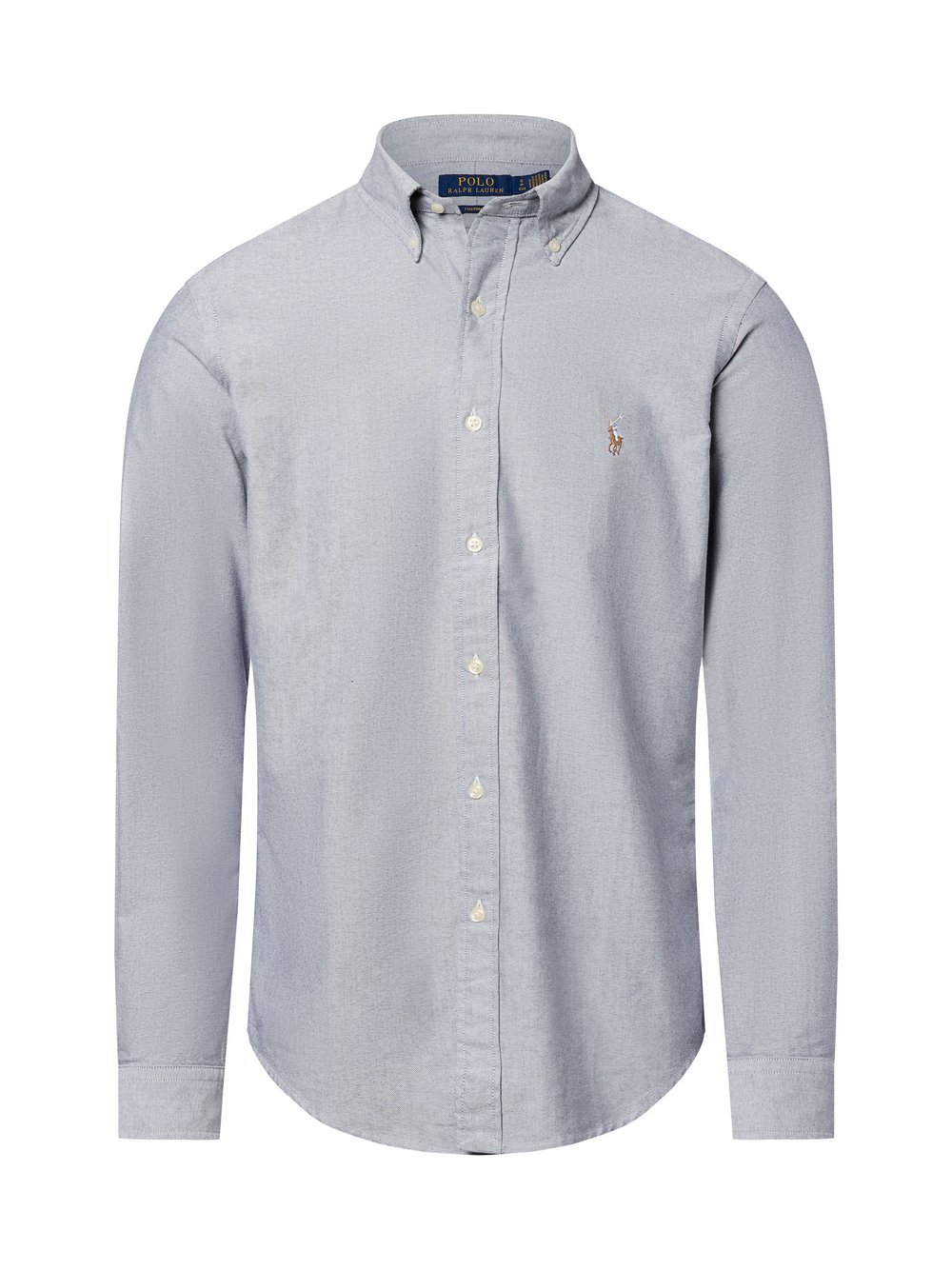 Polo Ralph Lauren Freizeithemd Herren Regular Fit Baumwolle grau gestreift, L