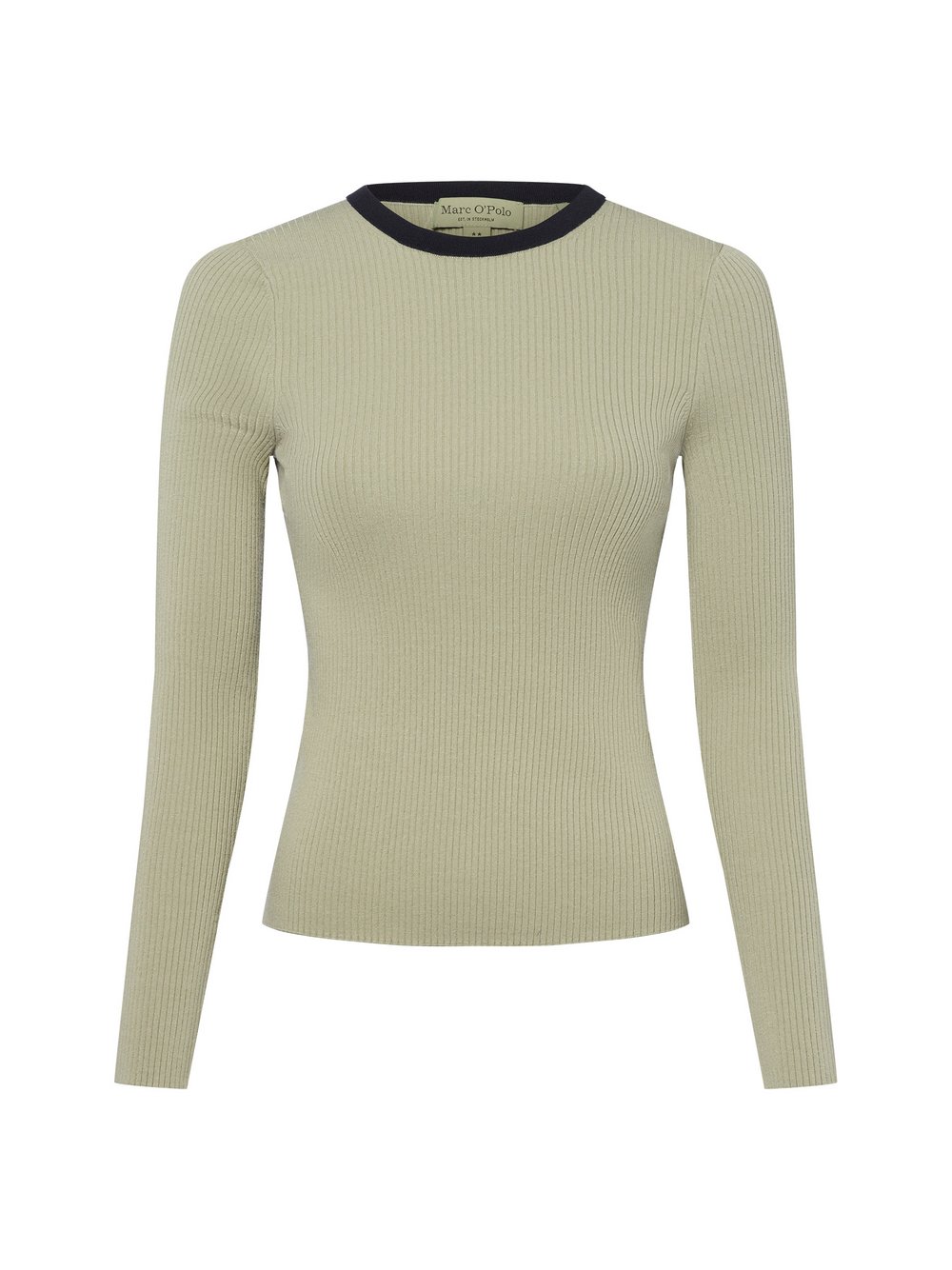 Thumbnail - Marc O'Polo Rippstrickpullover Damen Rippe grün, L