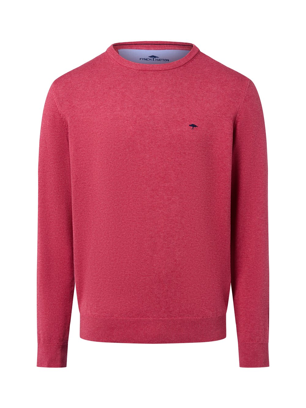 Fynch-Hatton Pullover Herren Baumwolle pink meliert, M