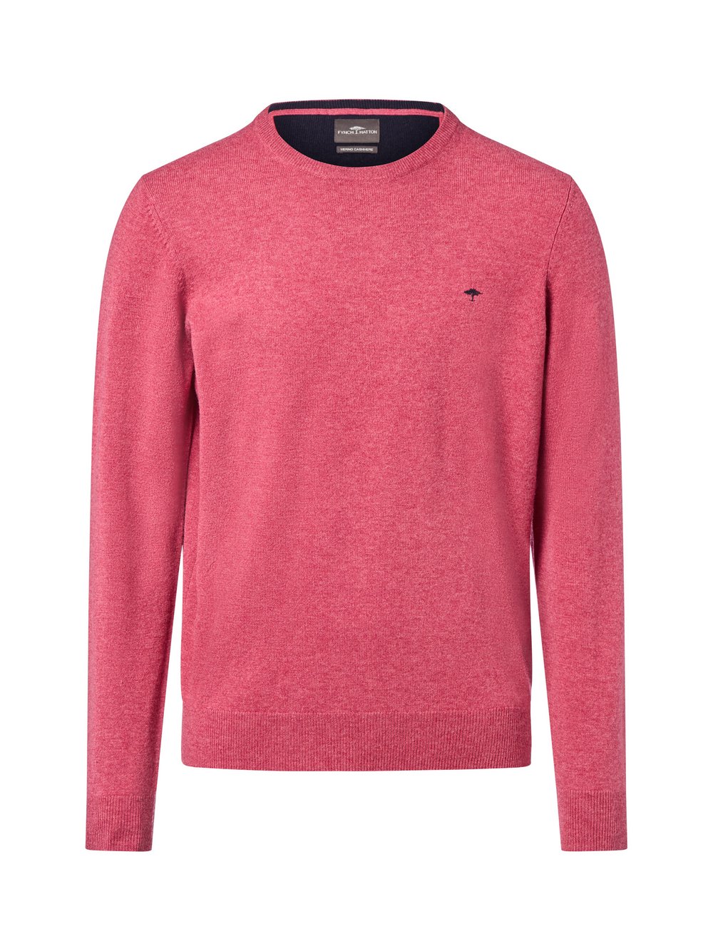 Fynch-Hatton Woll-Pullover mit Cashmere-Anteil Herren Wolle rot meliert, XXL