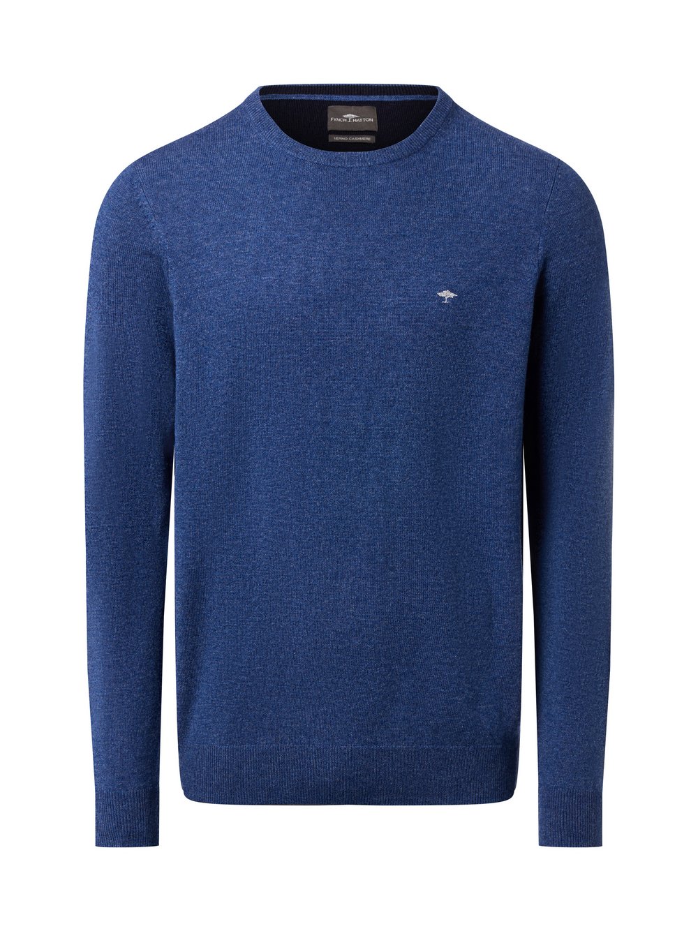 Thumbnail - Fynch-Hatton Woll-Pullover mit Cashmere-Anteil Herren Wolle blau meliert, XXXL