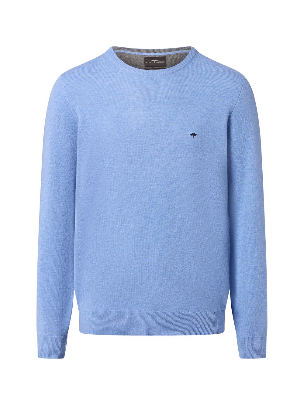 Thumbnail - Fynch-Hatton Woll-Pullover mit Cashmere-Anteil Herren Wolle blau meliert, M