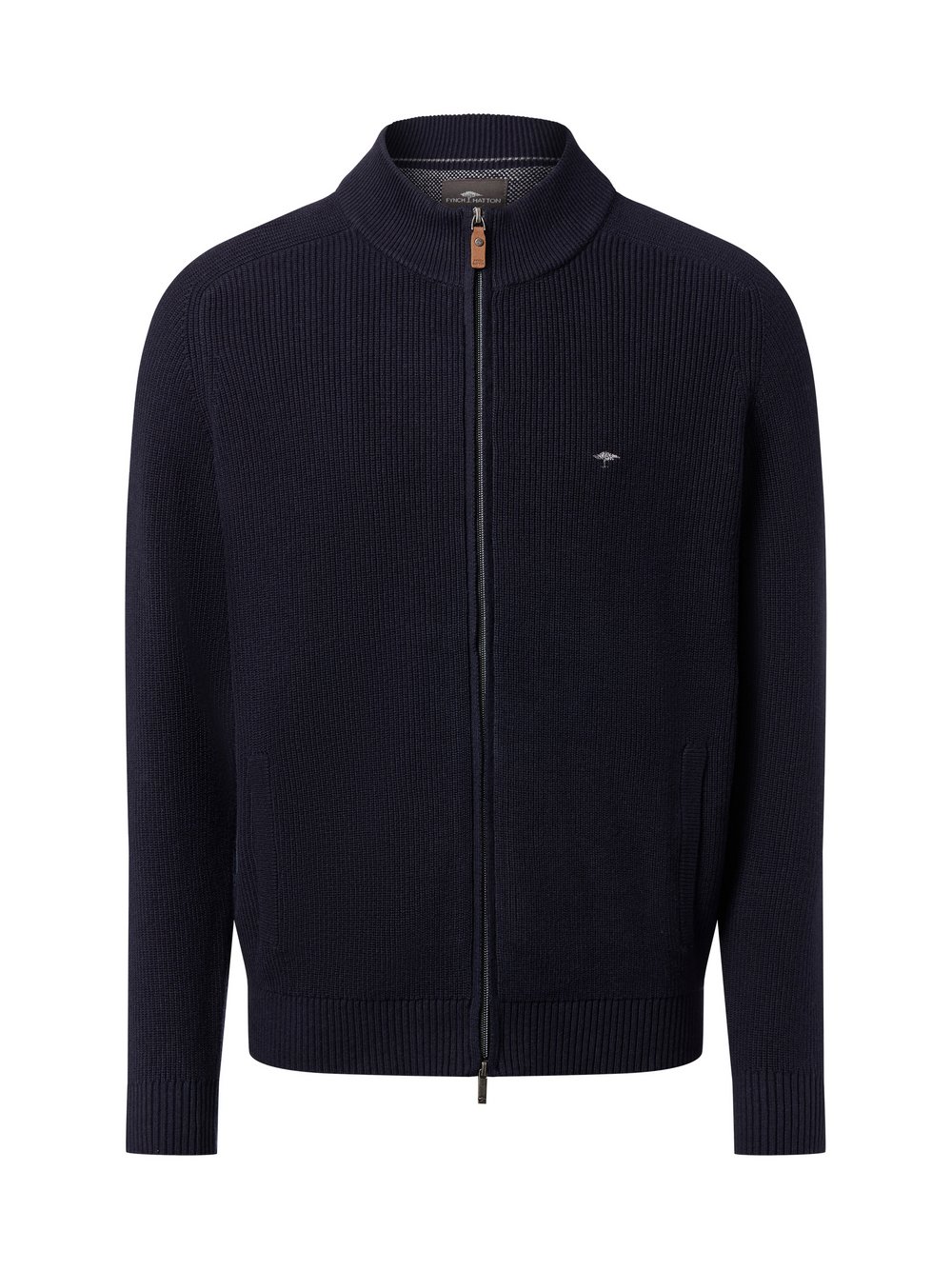 Thumbnail - Fynch-Hatton Strickjacke Herren Baumwolle blau, L
