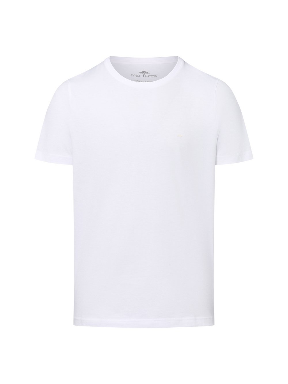 Thumbnail - Fynch-Hatton T-Shirt Herren Baumwolle weiß, S
