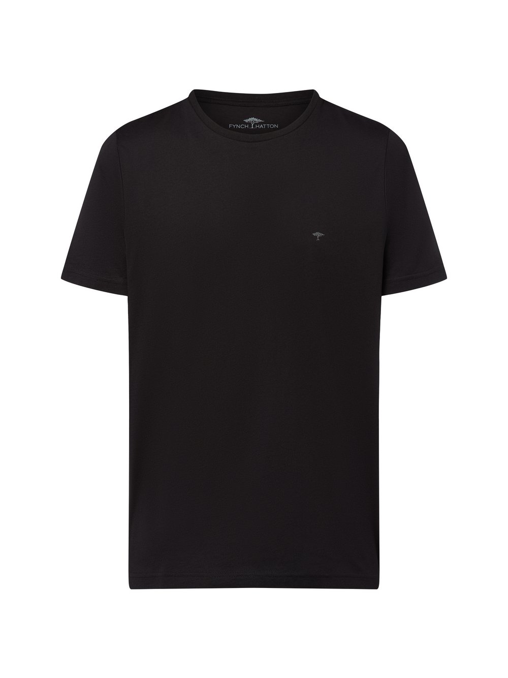 Thumbnail - Fynch-Hatton T-Shirt Herren Baumwolle schwarz, XXL