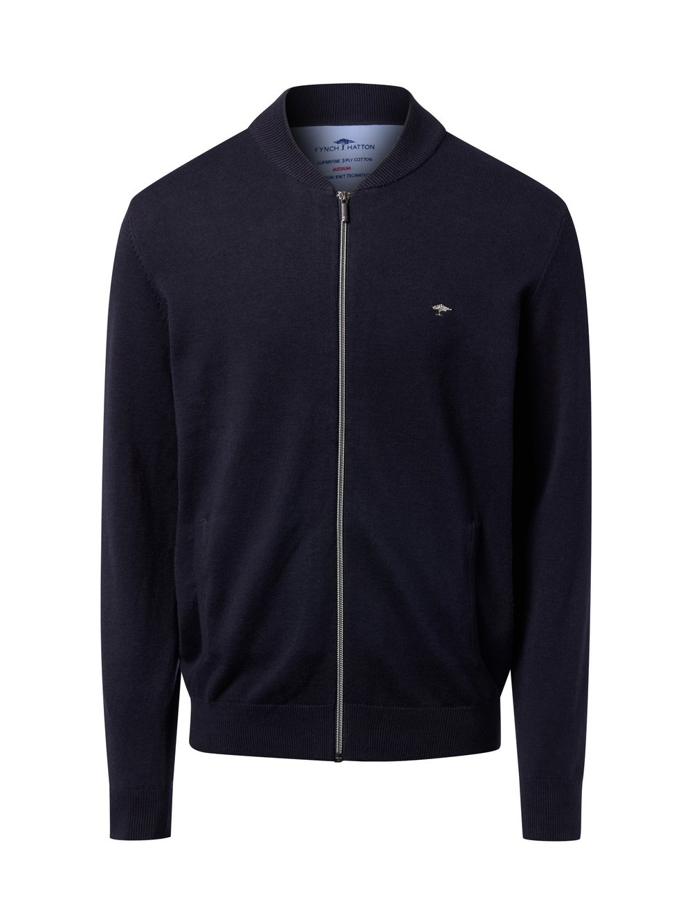 Fynch-Hatton Strickjacke Herren Baumwolle blau, S