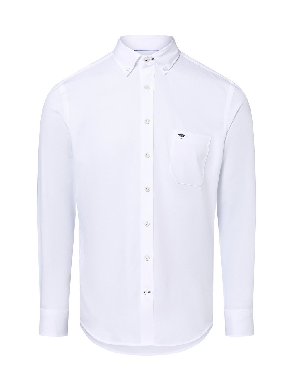 Fynch-Hatton Hemd Herren Regular Fit Baumwolle weiß, S