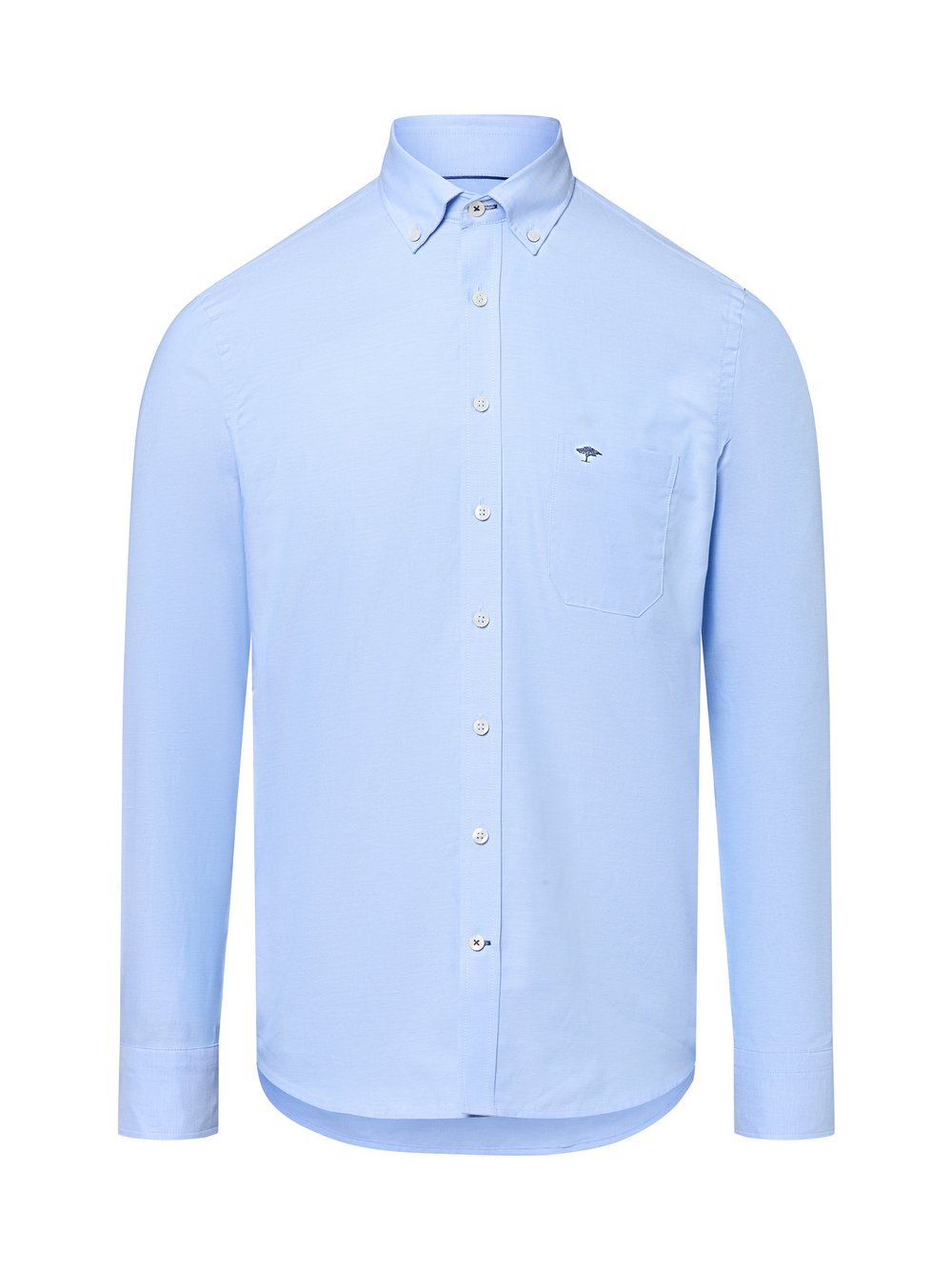 Thumbnail - Fynch-Hatton Hemd Herren Regular Fit Baumwolle blau meliert, M
