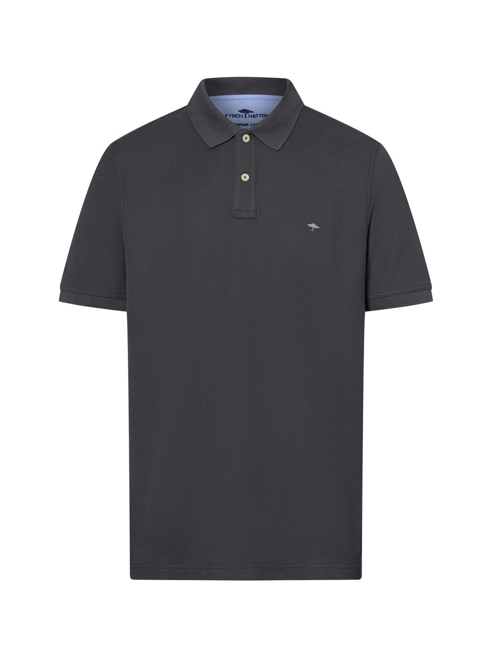 Thumbnail - Fynch-Hatton Poloshirt Herren Baumwolle grau, M
