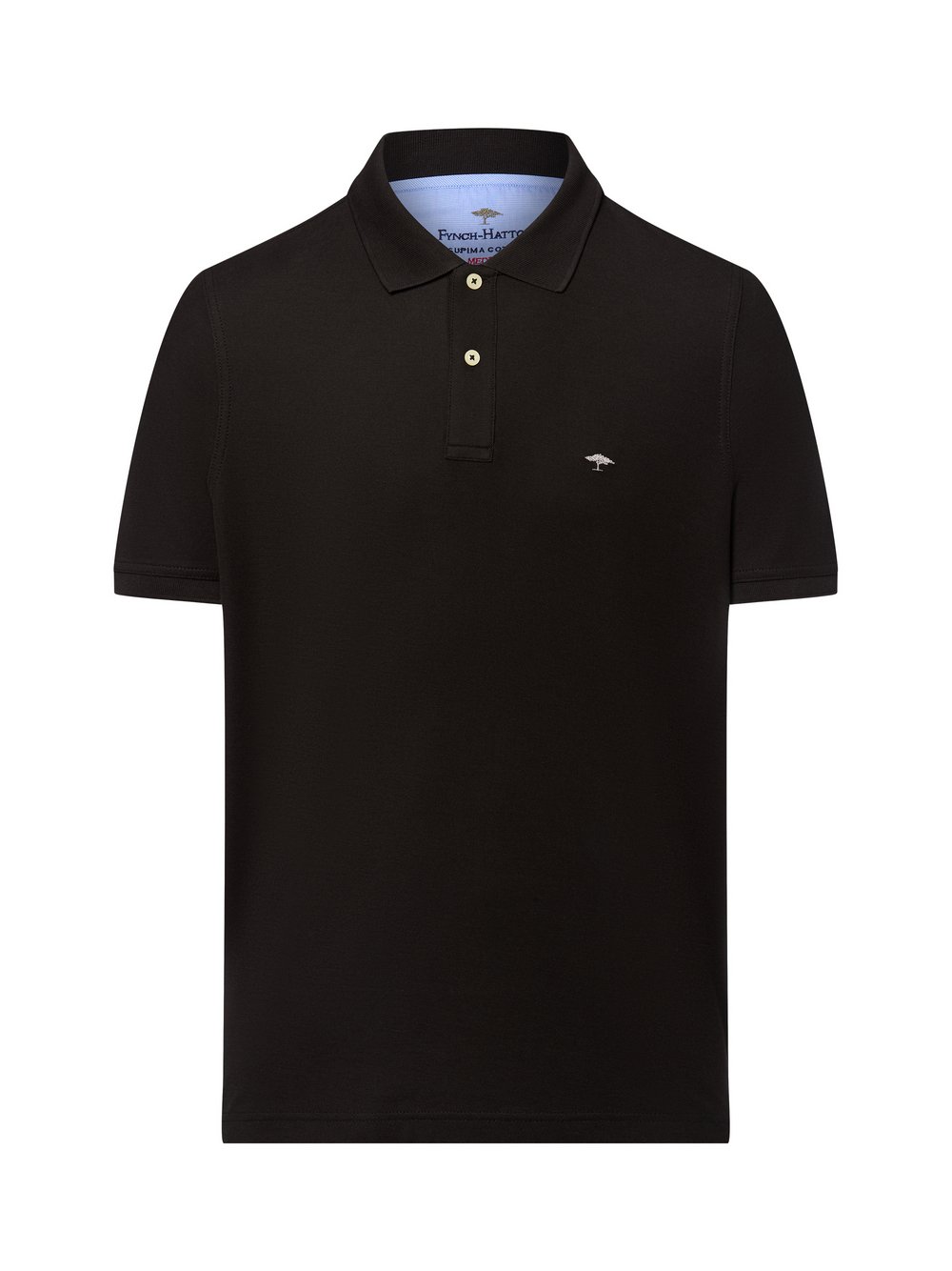 Thumbnail - Fynch-Hatton Poloshirt Herren Baumwolle schwarz, S