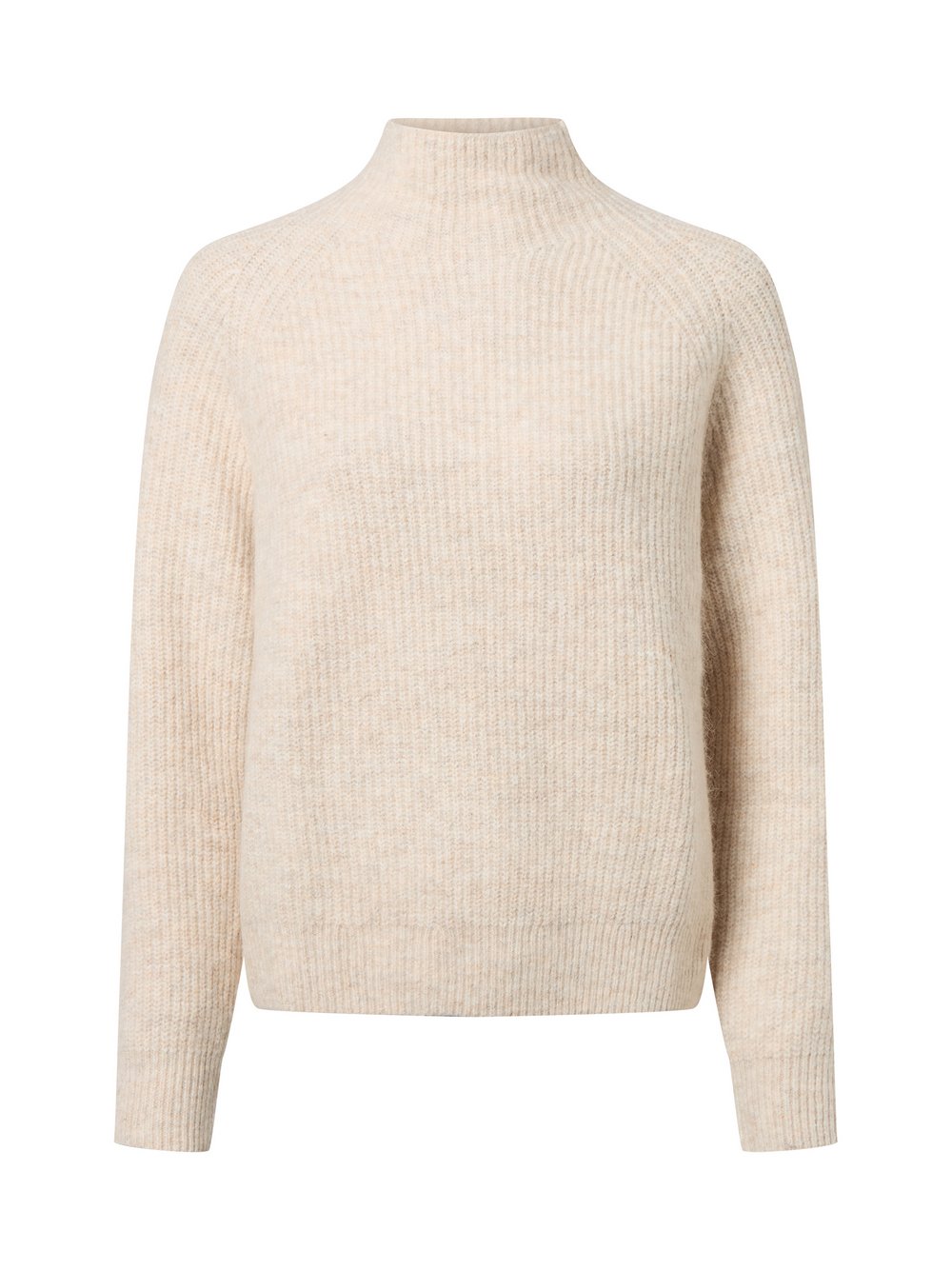 Marie Lund Strickpullover mit Wolle und Alpaka Damen weiß meliert, XS