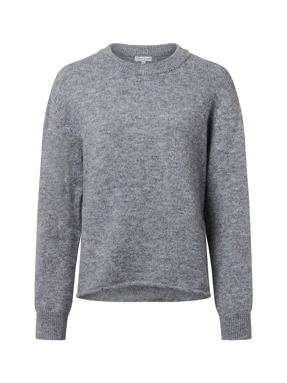 Marie Lund Strickpullover mit Woll- und Alpaka-Anteil Damen blau meliert, XL