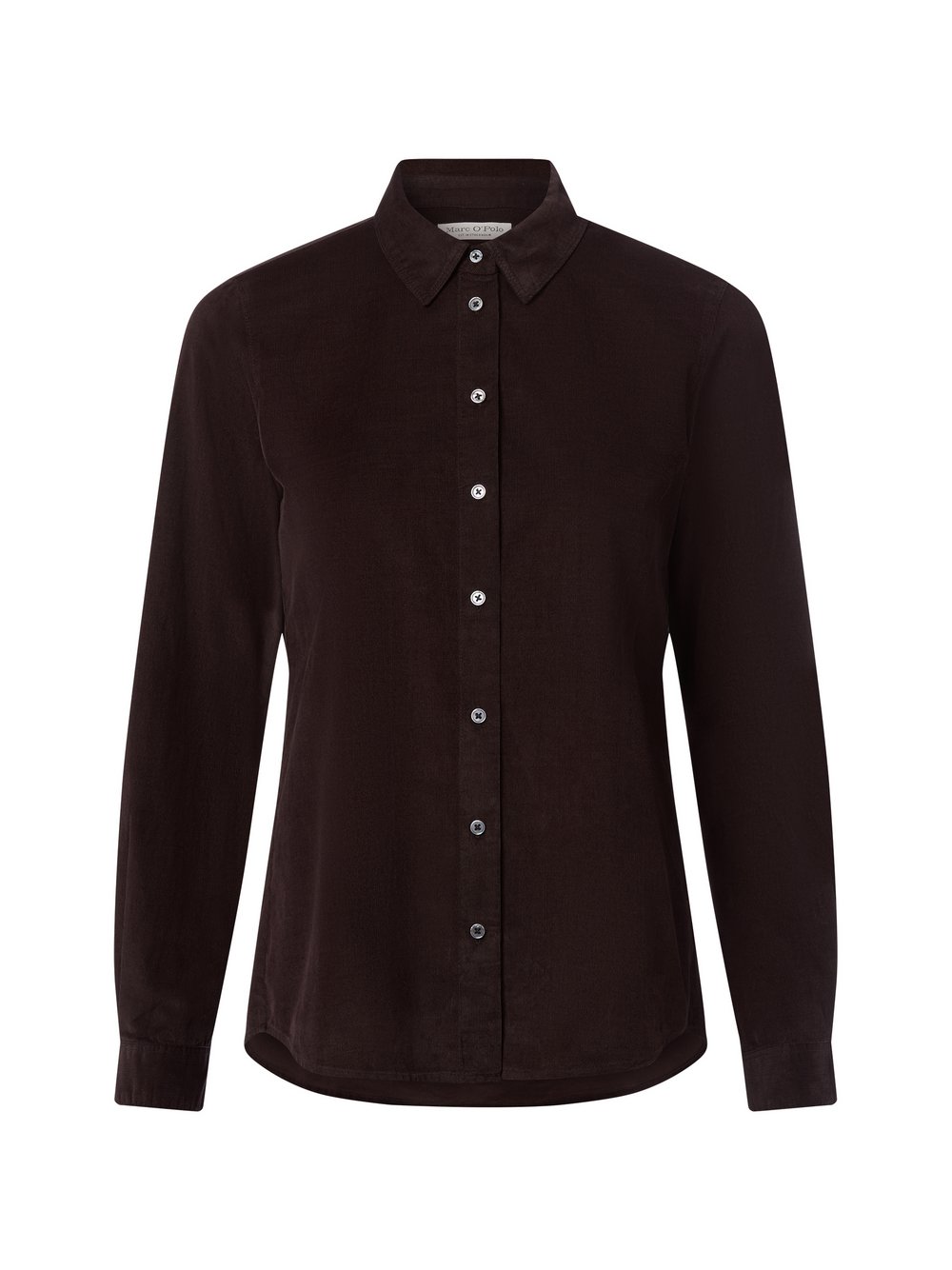 Marc O'Polo Hemdbluse Damen Baumwolle braun strukturiert, 42