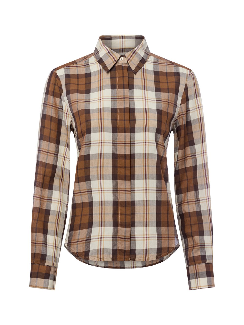 Marc O'Polo Hemdbluse Damen Baumwolle mehrfarbig kariert, 40