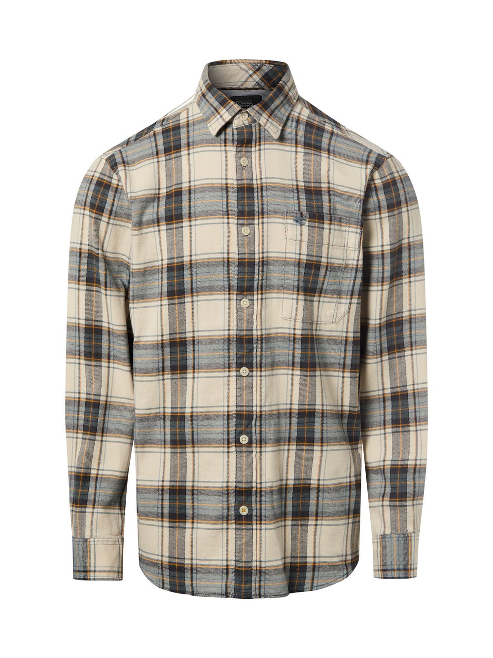 Camel Active Flanellhemd Herren Regular Fit Baumwolle mehrfarbig kariert, XL