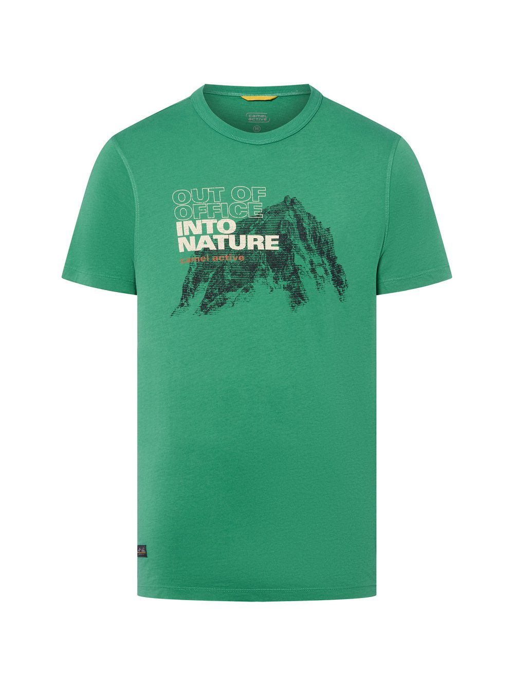 Thumbnail - Camel Active T-Shirt Herren Baumwolle grün bedruckt, XXXL