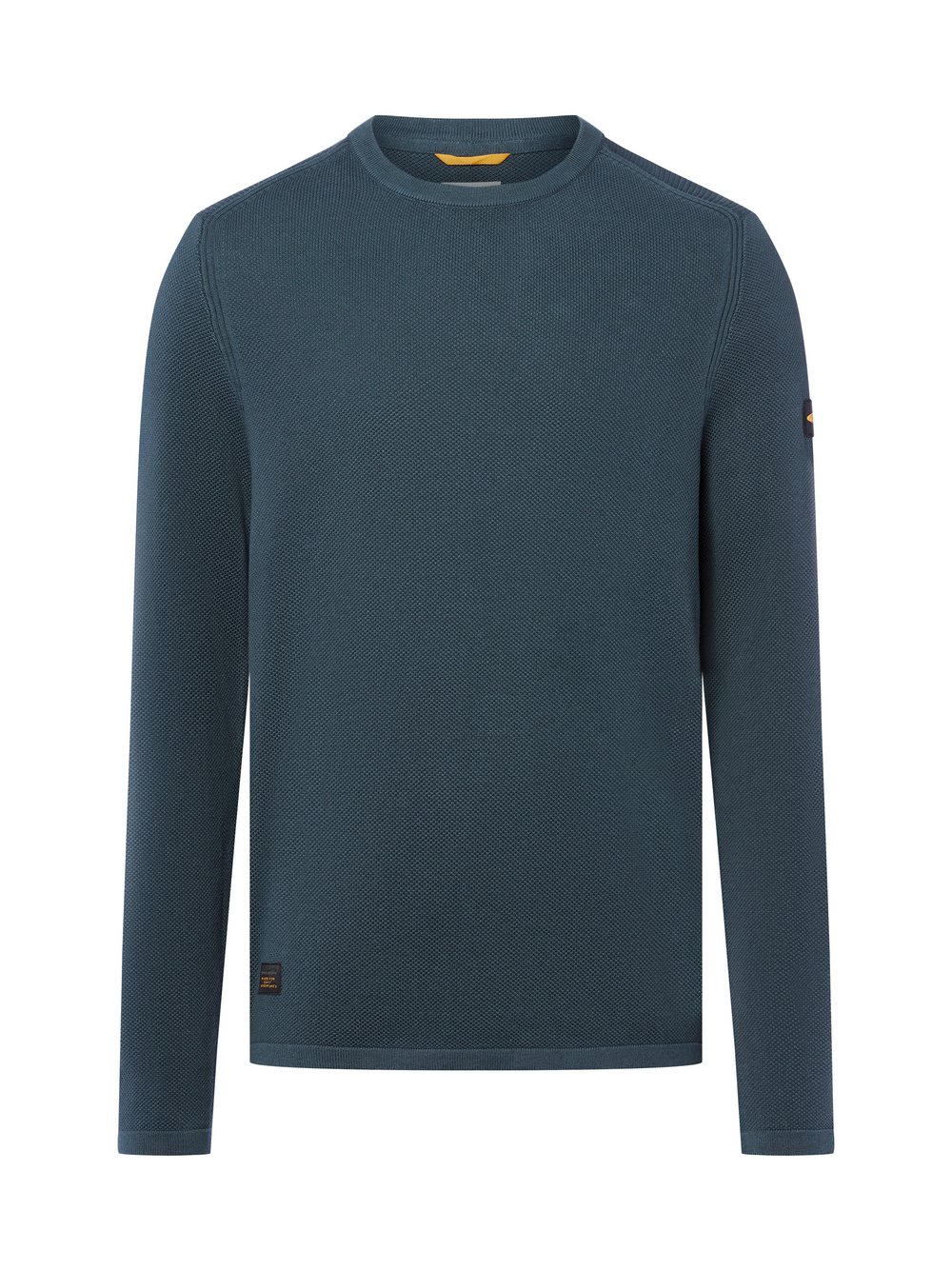 Thumbnail - Camel Active Pullover Herren Baumwolle blau strukturiert, XXL