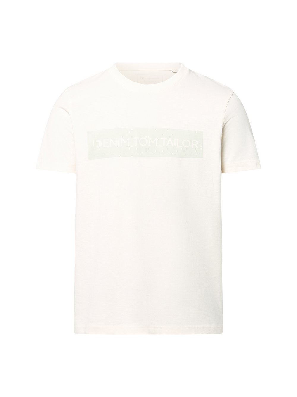 Tom Tailor Denim T-Shirt Herren Baumwolle weiß bedruckt, L